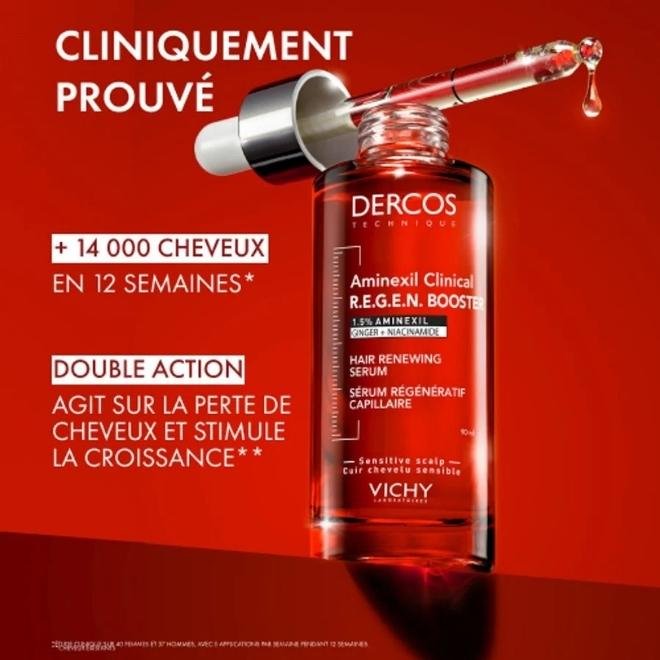 Image du sérum REGEN à l'Aminexil DERCOS avec des résultats cliniquement prouvés