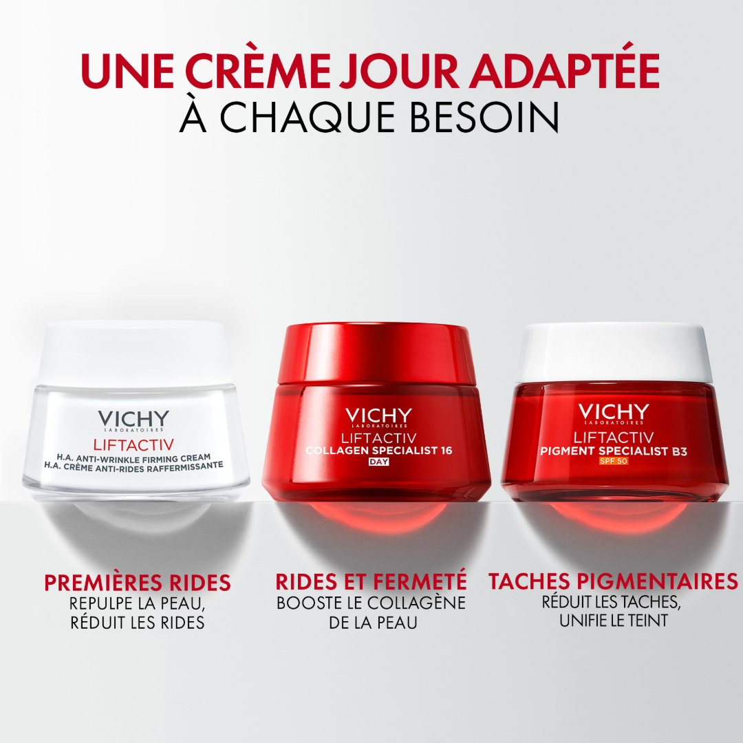 crème de jour LIFTACTIV COLLAGEN SPECIALIST 16 recommandée par les dermatologues